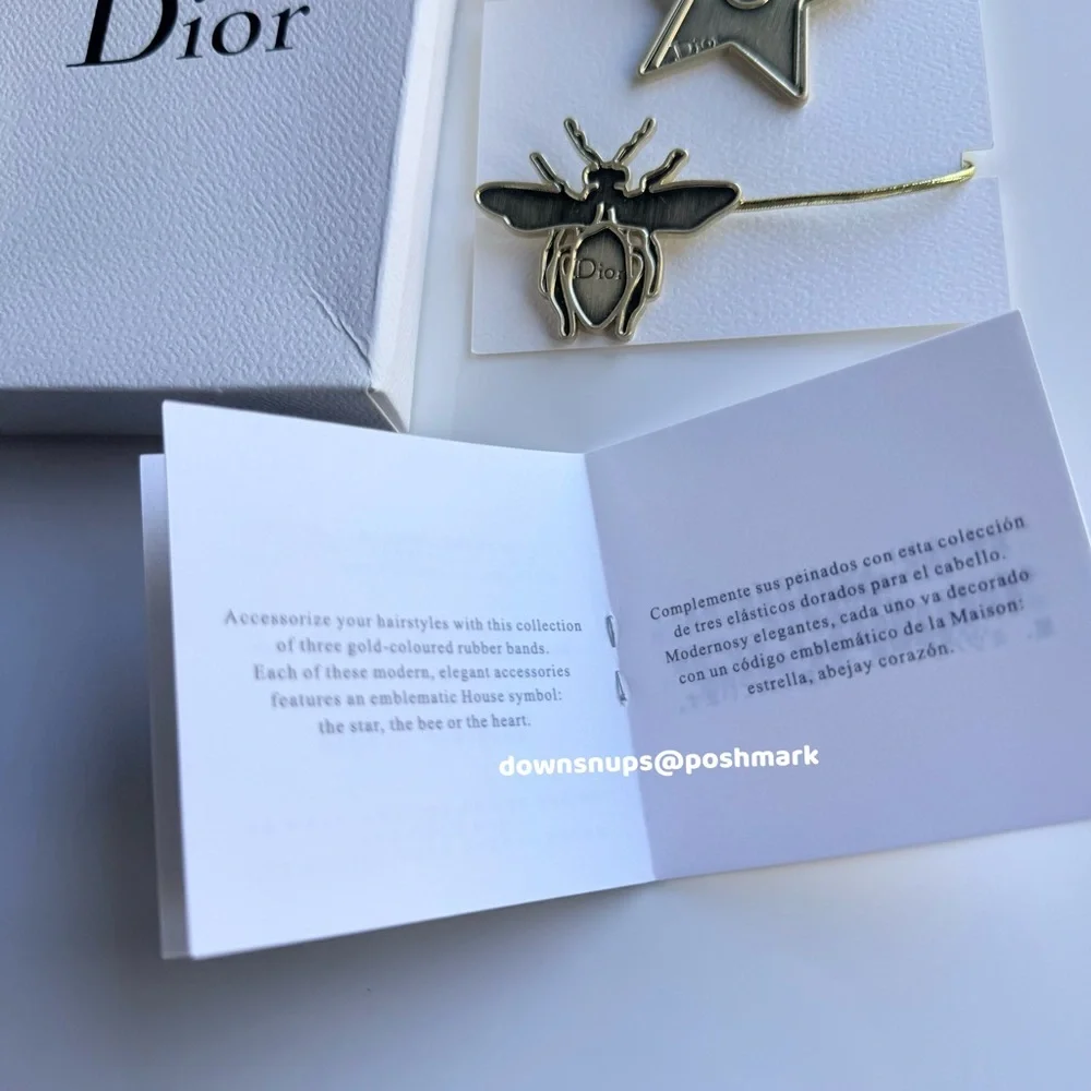 Dior Signature Symbol the star the bee and the heart Hair Tie Bracelet Trio set